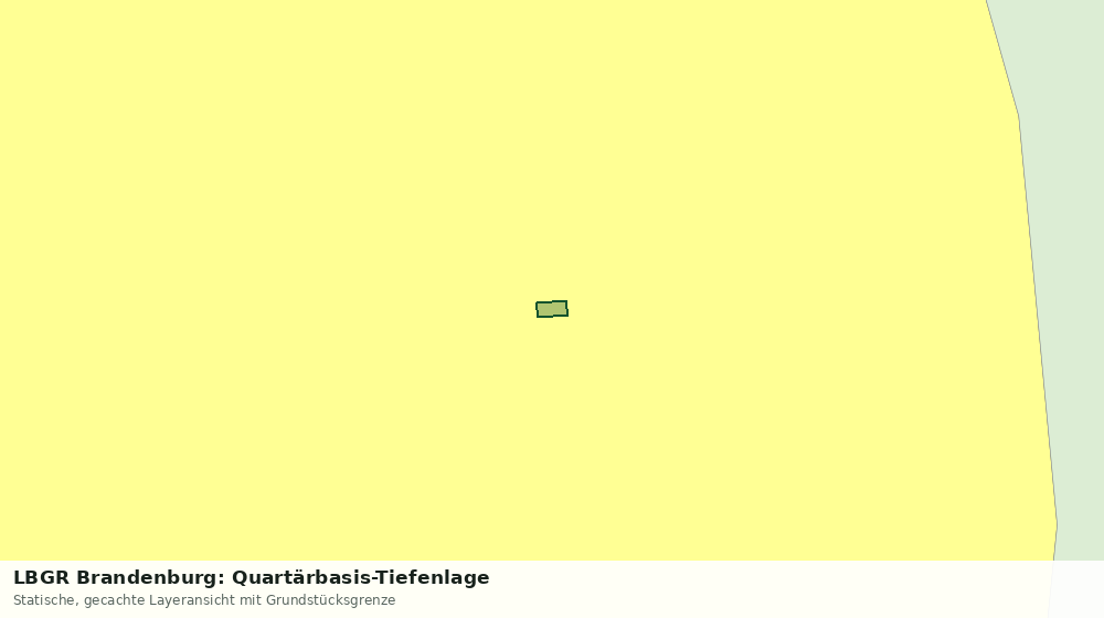 Statische Kartenansicht: LBGR Brandenburg: Quartärbasis-Tiefenlage