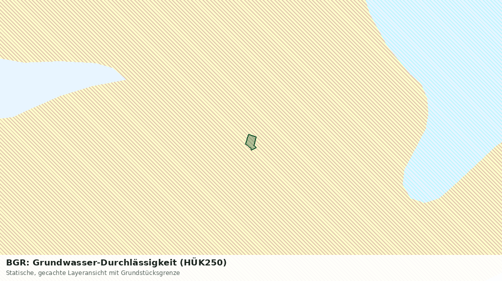 Statische Kartenansicht: BGR: Grundwasser-Durchlässigkeit (HÜK250)