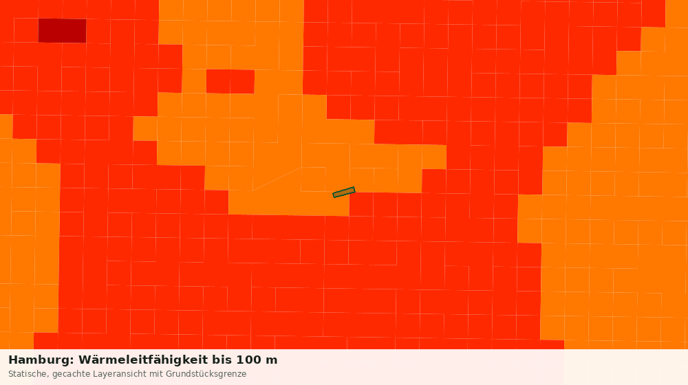 Statische Kartenansicht: Hamburg: Wärmeleitfähigkeit bis 100 m