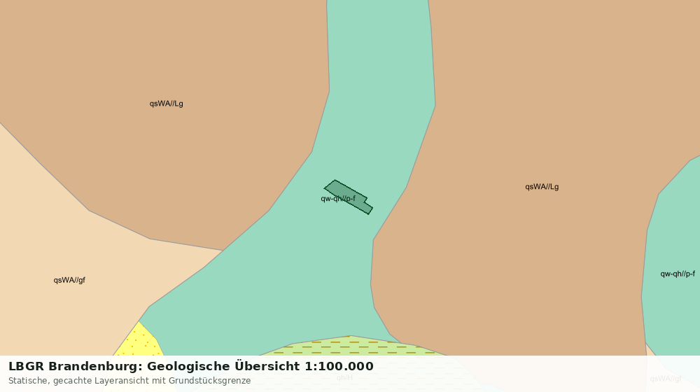 Statische Kartenansicht: LBGR Brandenburg: Geologische Übersicht 1:100.000