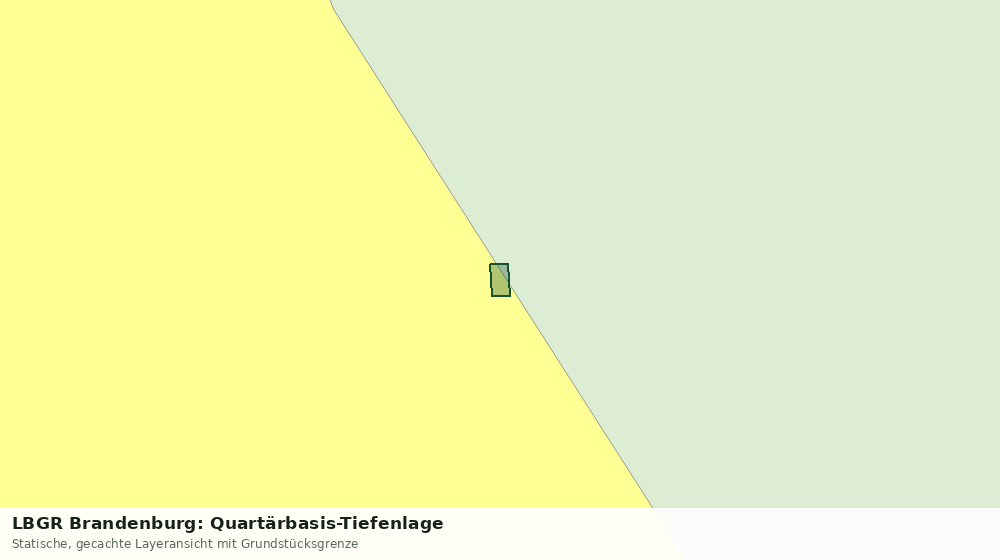 Statische Kartenansicht: LBGR Brandenburg: Quartärbasis-Tiefenlage
