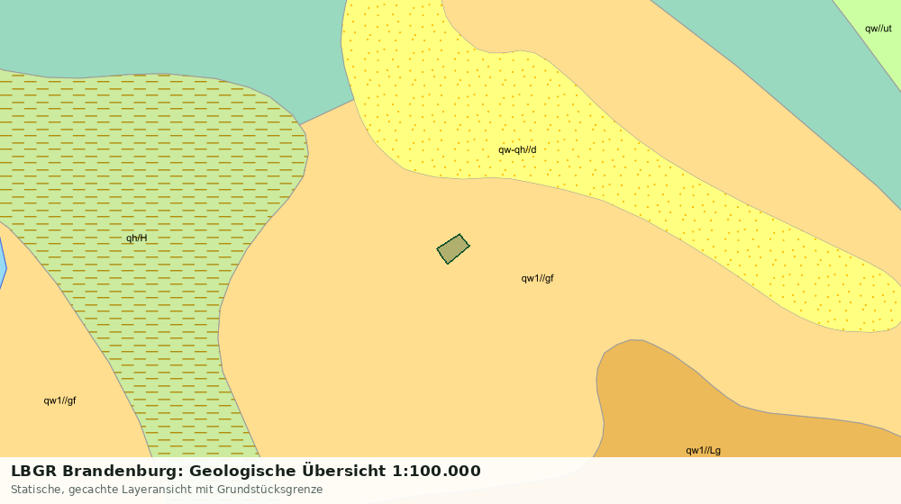 Statische Kartenansicht: LBGR Brandenburg: Geologische Übersicht 1:100.000
