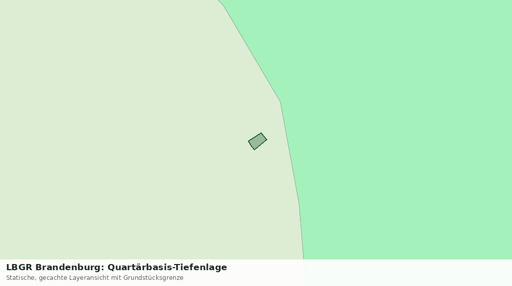 Statische Kartenansicht: LBGR Brandenburg: Quartärbasis-Tiefenlage