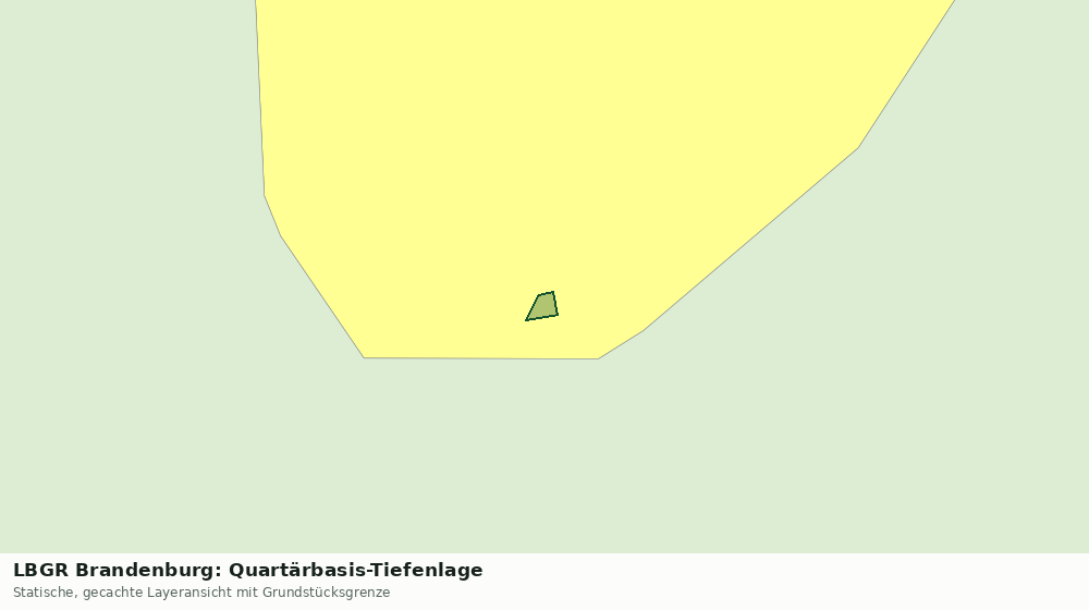 Statische Kartenansicht: LBGR Brandenburg: Quartärbasis-Tiefenlage