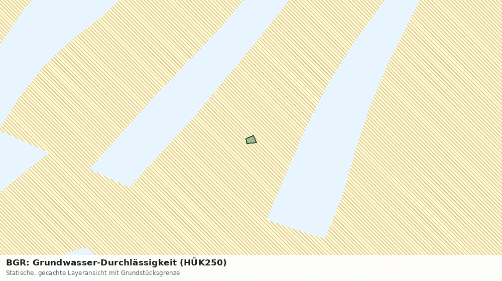 Statische Kartenansicht: BGR: Grundwasser-Durchlässigkeit (HÜK250)