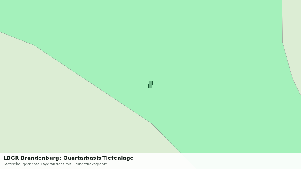 Statische Kartenansicht: LBGR Brandenburg: Quartärbasis-Tiefenlage