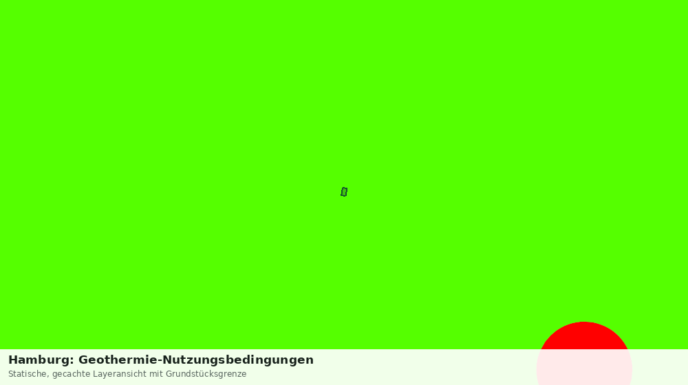 Statische Kartenansicht: Hamburg: Geothermie-Nutzungsbedingungen