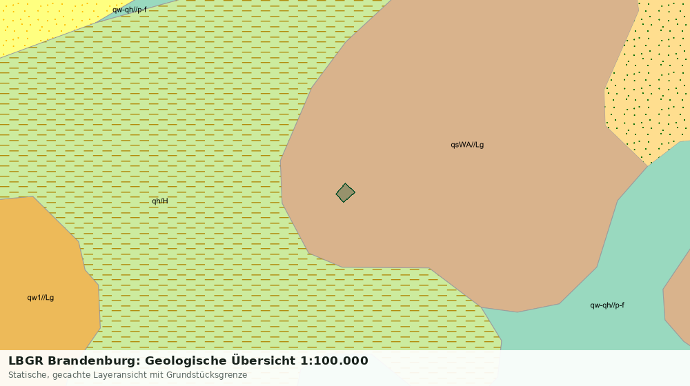 Statische Kartenansicht: LBGR Brandenburg: Geologische Übersicht 1:100.000