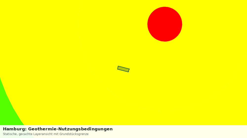 Statische Kartenansicht: Hamburg: Geothermie-Nutzungsbedingungen