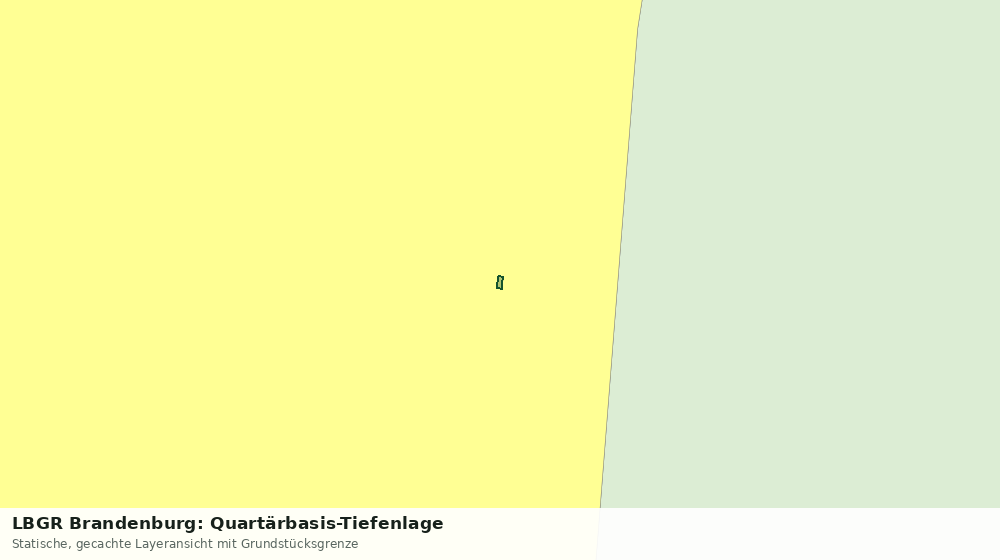 Statische Kartenansicht: LBGR Brandenburg: Quartärbasis-Tiefenlage
