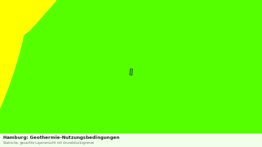 Statische Kartenansicht: Hamburg: Geothermie-Nutzungsbedingungen