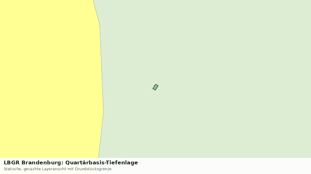 Statische Kartenansicht: LBGR Brandenburg: Quartärbasis-Tiefenlage