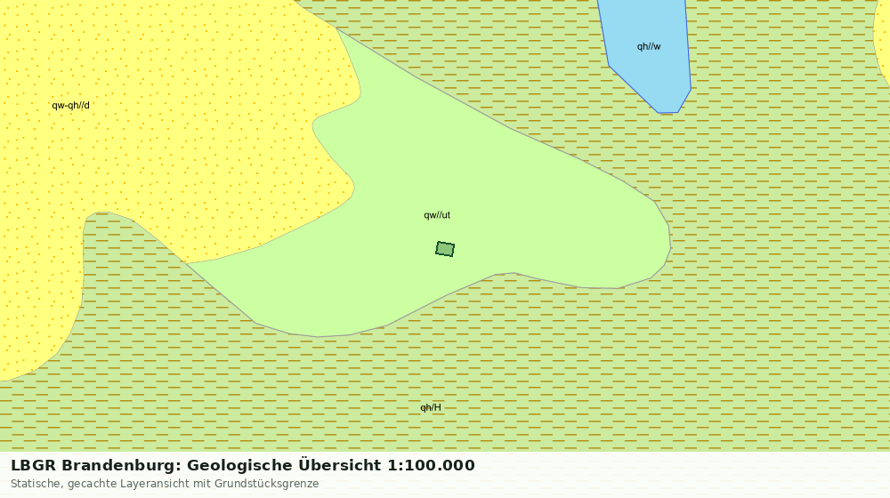 Statische Kartenansicht: LBGR Brandenburg: Geologische Übersicht 1:100.000