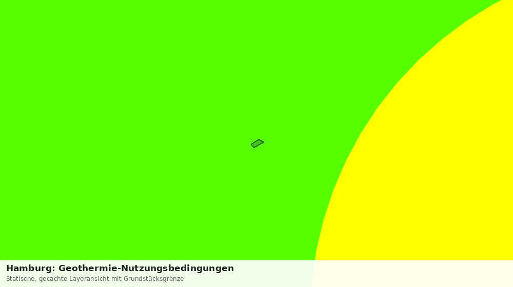 Statische Kartenansicht: Hamburg: Geothermie-Nutzungsbedingungen