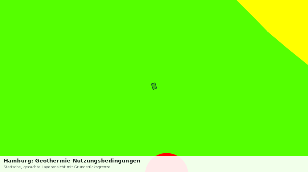 Statische Kartenansicht: Hamburg: Geothermie-Nutzungsbedingungen