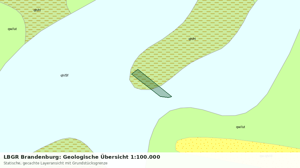 Statische Kartenansicht: LBGR Brandenburg: Geologische Übersicht 1:100.000