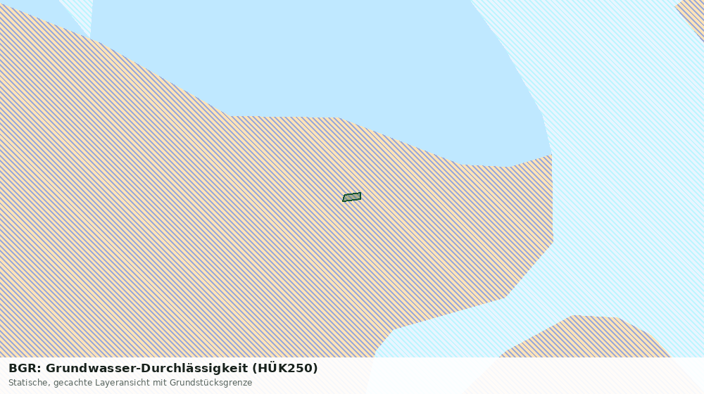Statische Kartenansicht: BGR: Grundwasser-Durchlässigkeit (HÜK250)
