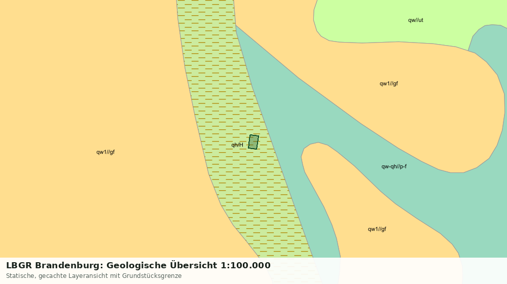 Statische Kartenansicht: LBGR Brandenburg: Geologische Übersicht 1:100.000