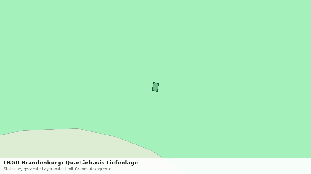 Statische Kartenansicht: LBGR Brandenburg: Quartärbasis-Tiefenlage