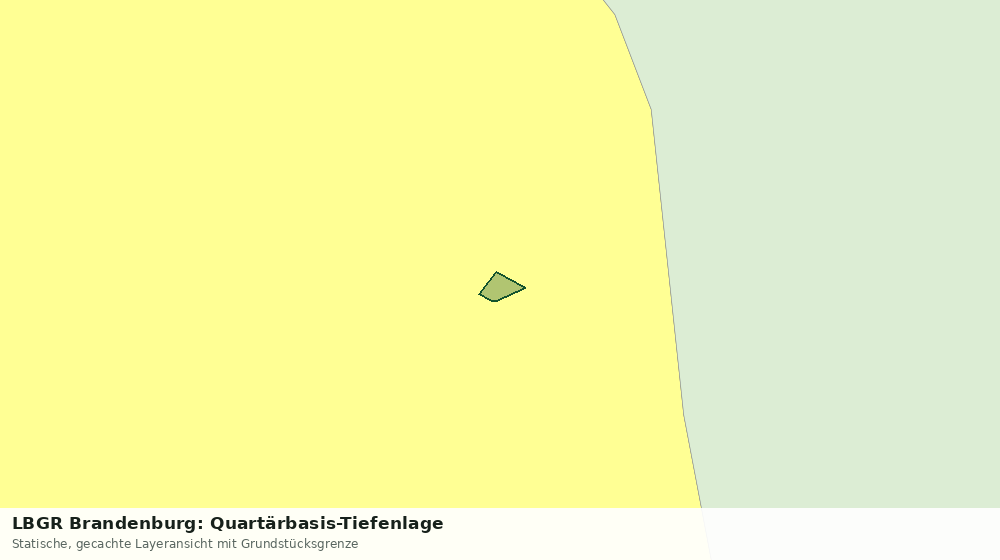 Statische Kartenansicht: LBGR Brandenburg: Quartärbasis-Tiefenlage