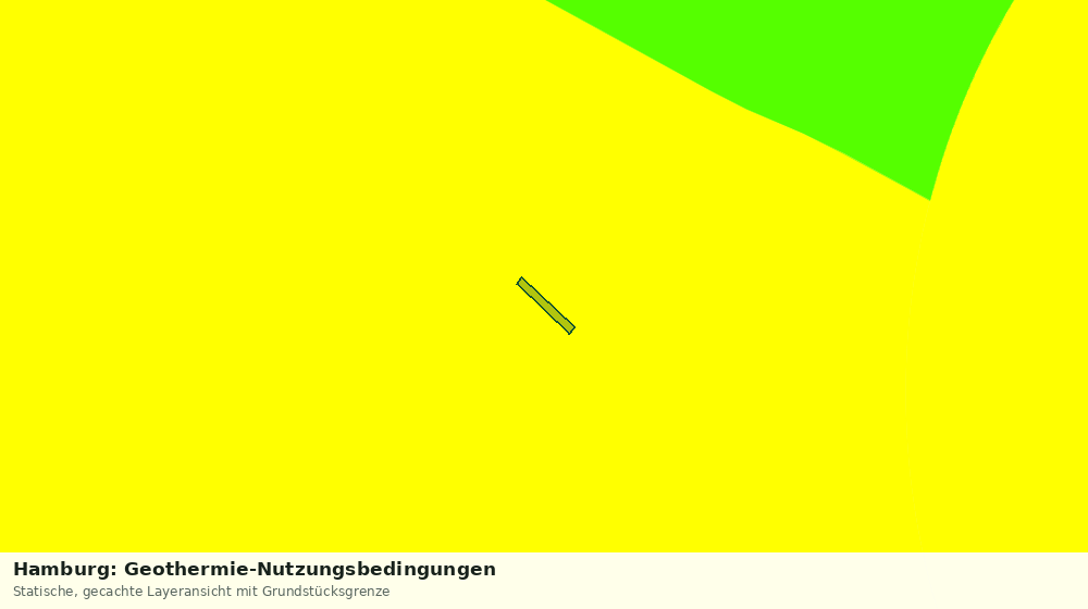 Statische Kartenansicht: Hamburg: Geothermie-Nutzungsbedingungen