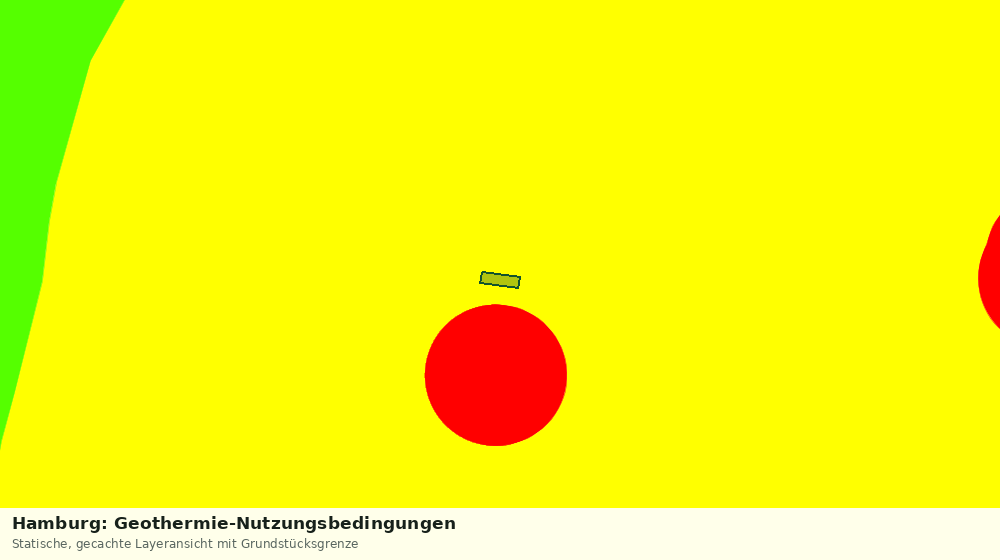 Statische Kartenansicht: Hamburg: Geothermie-Nutzungsbedingungen