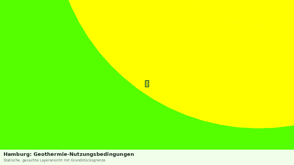 Statische Kartenansicht: Hamburg: Geothermie-Nutzungsbedingungen