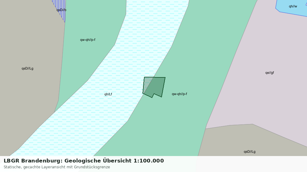 Statische Kartenansicht: LBGR Brandenburg: Geologische Übersicht 1:100.000