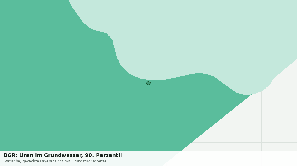 Statische Kartenansicht: BGR: Uran im Grundwasser, 90. Perzentil