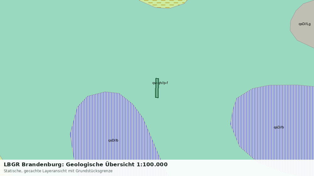Statische Kartenansicht: LBGR Brandenburg: Geologische Übersicht 1:100.000