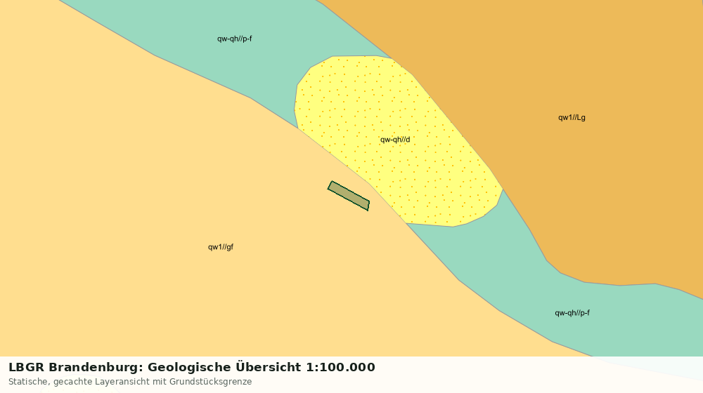 Statische Kartenansicht: LBGR Brandenburg: Geologische Übersicht 1:100.000