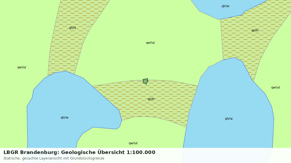 Statische Kartenansicht: LBGR Brandenburg: Geologische Übersicht 1:100.000