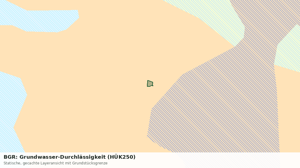 Statische Kartenansicht: BGR: Grundwasser-Durchlässigkeit (HÜK250)