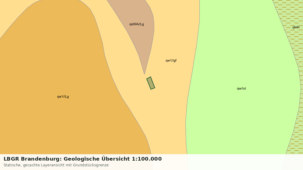 Statische Kartenansicht: LBGR Brandenburg: Geologische Übersicht 1:100.000