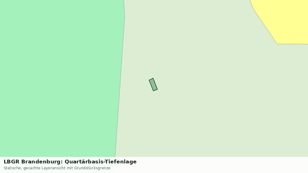 Statische Kartenansicht: LBGR Brandenburg: Quartärbasis-Tiefenlage