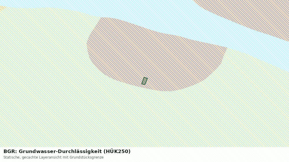 Statische Kartenansicht: BGR: Grundwasser-Durchlässigkeit (HÜK250)