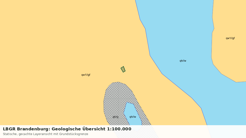 Statische Kartenansicht: LBGR Brandenburg: Geologische Übersicht 1:100.000