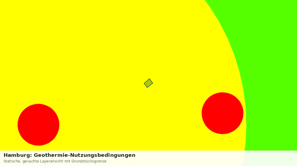 Statische Kartenansicht: Hamburg: Geothermie-Nutzungsbedingungen