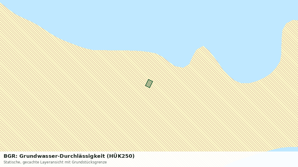 Statische Kartenansicht: BGR: Grundwasser-Durchlässigkeit (HÜK250)