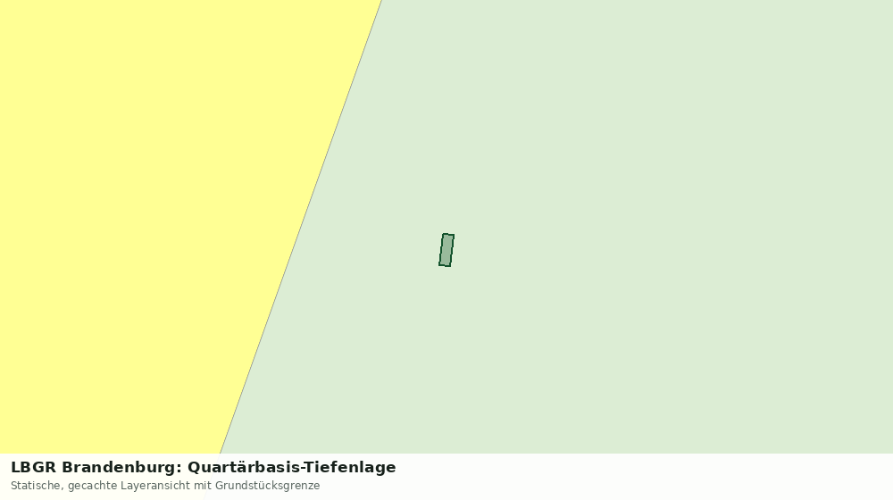 Statische Kartenansicht: LBGR Brandenburg: Quartärbasis-Tiefenlage