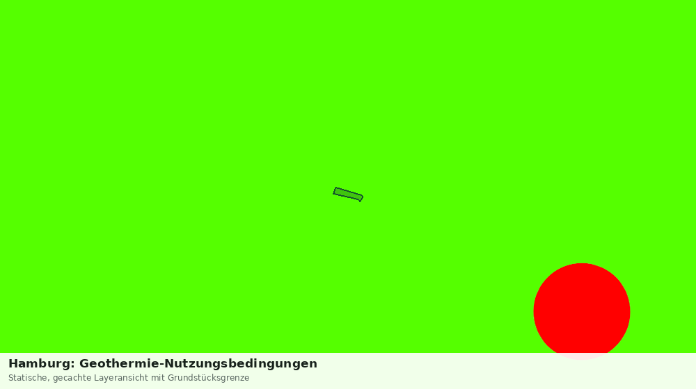 Statische Kartenansicht: Hamburg: Geothermie-Nutzungsbedingungen