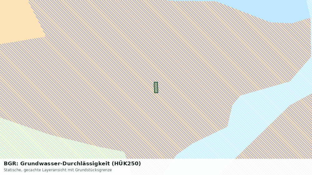 Statische Kartenansicht: BGR: Grundwasser-Durchlässigkeit (HÜK250)