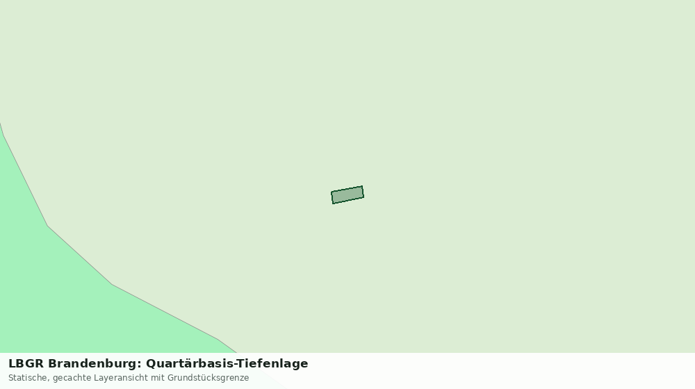 Statische Kartenansicht: LBGR Brandenburg: Quartärbasis-Tiefenlage