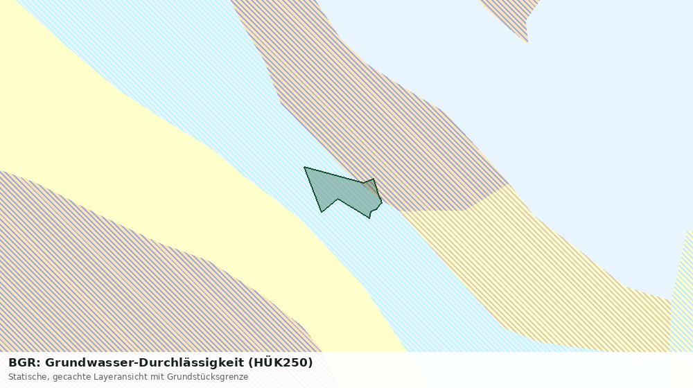 Statische Kartenansicht: BGR: Grundwasser-Durchlässigkeit (HÜK250)