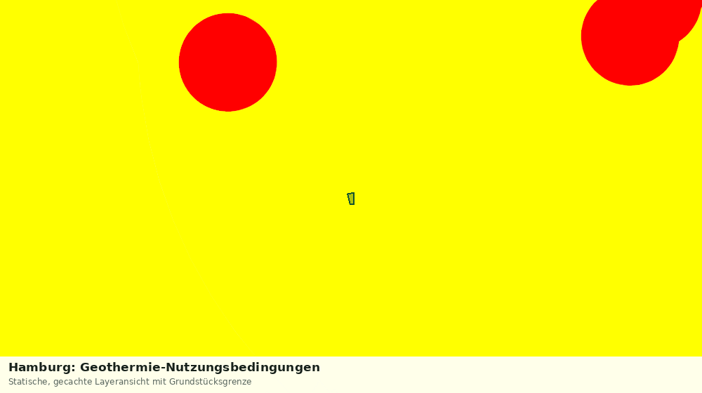 Statische Kartenansicht: Hamburg: Geothermie-Nutzungsbedingungen