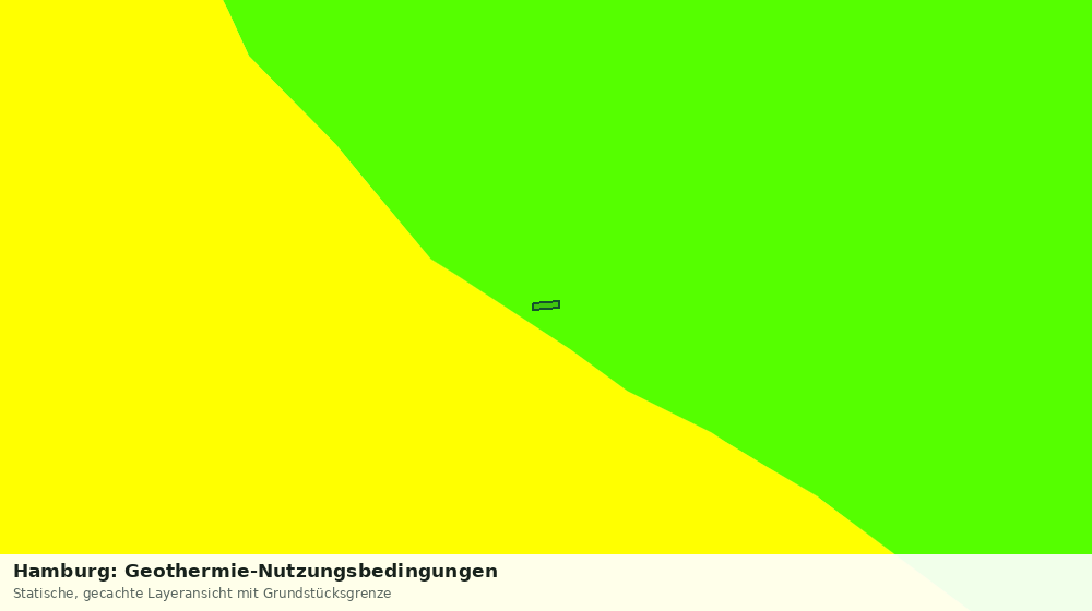 Statische Kartenansicht: Hamburg: Geothermie-Nutzungsbedingungen
