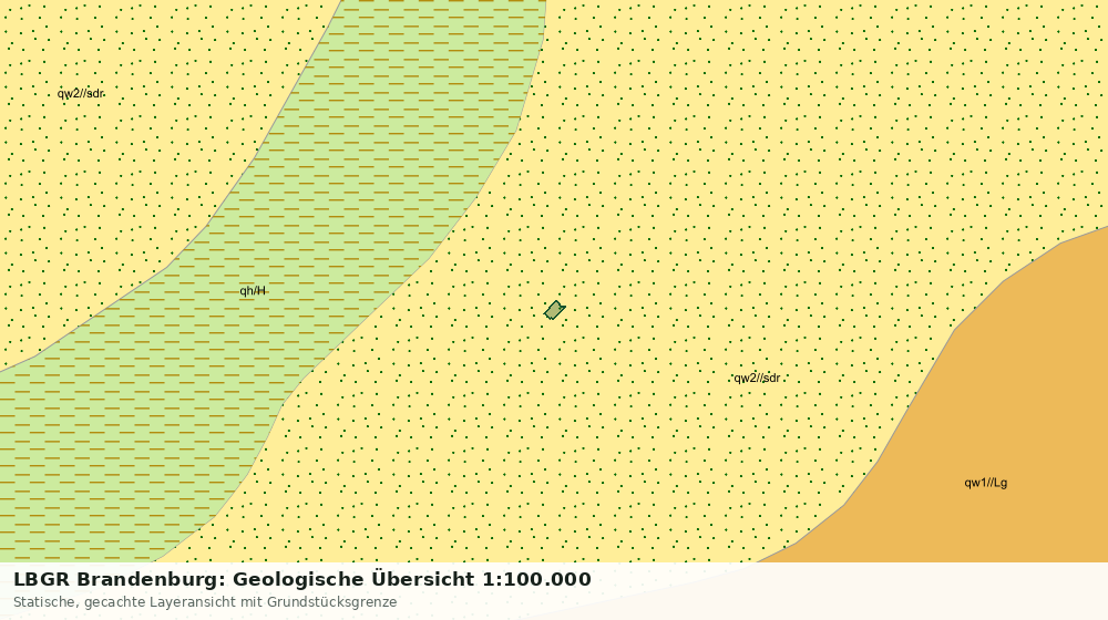 Statische Kartenansicht: LBGR Brandenburg: Geologische Übersicht 1:100.000