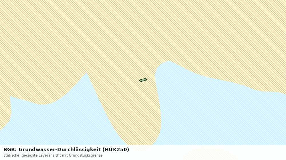 Statische Kartenansicht: BGR: Grundwasser-Durchlässigkeit (HÜK250)
