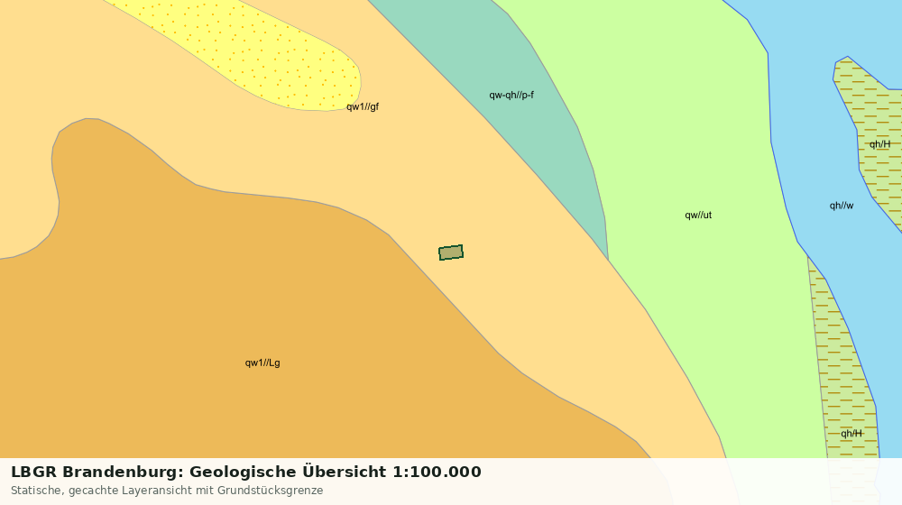 Statische Kartenansicht: LBGR Brandenburg: Geologische Übersicht 1:100.000