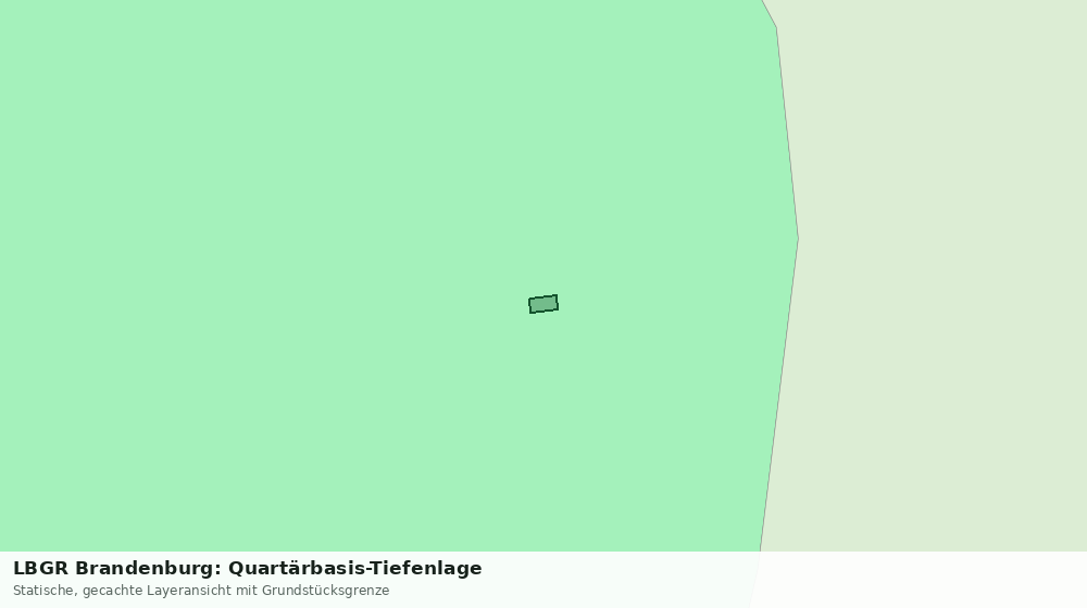 Statische Kartenansicht: LBGR Brandenburg: Quartärbasis-Tiefenlage